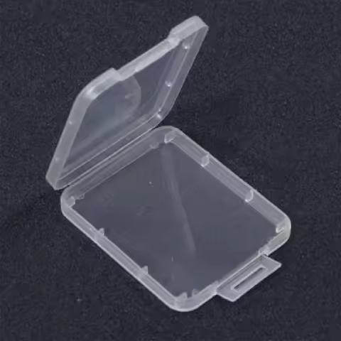 100pcs/lot Transparent CF Card Box Clear Plastic Memory Card Case Flash Card Case Storage Box Case f