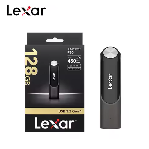 Lexar USB 3.2 Pendrive P30 High Speed Flash Memory Stick 128GB for Computer Max 450Mb/s Read and Wri