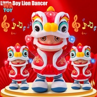 WKTOY LED Light Electronic CNY Lion Dance Dancing Lion Toys Light &amp; Music 舞狮 玩具