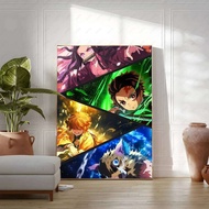 Bandai | Demon Slayer Anime Poster Gyomei Himejima HD Canvas Wall Art Waterproof Print Bedroom Decor
