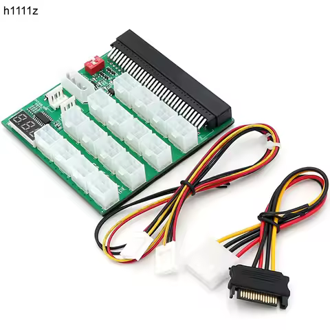 Power Supply Connector Adapter for HP DPS-1200FB A Power Supply Breakout Board 16 Ports PCIe 6 Pin 7