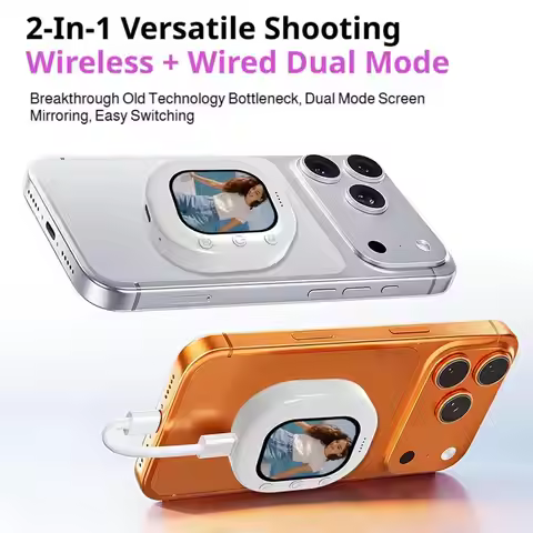 Selfie Magnetic Phone Vlog Selfie Monitor Mobile Screen Organizer Outdoor Bluetooth Selfies Vlog Liv