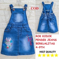 overall/wearpack/ rok kodok pendek jeans anak perempuan/ jeans anak perempuan berkualitas/ jumsuit m