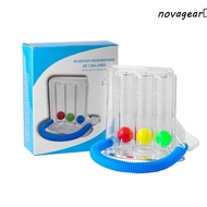 NOVAGEAR​ 3 Balls Breathing Trainer, Soft 3 Balls Breath Measurement System, Portable Fall Resistant