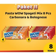 Wow Spaghetti Carbonara bolognese pack of 8 Pcs