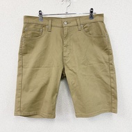 Levi's 505 牛仔短褲/牛仔褲，拉鍊門襟，米色，W33 碼，古著。
