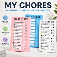 Reusable Plastic Daily Planner Board To Do List Chores Checklist Memo Papan Perancang Harian