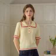 Giselle 彼得潘領甜美針織上衣