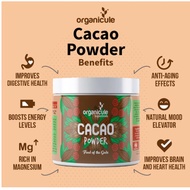 Organicule Cacao Powder [250g] | Energy Booster | High in Magnesium | No Sugar | Authentic | Peru