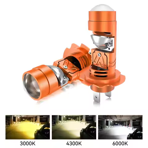 H7 Led Headlight Bulbs 6000K 4300K 3000K H7 Mini Projector Lens 2000W High Low Beam Bulb Car Motorcy