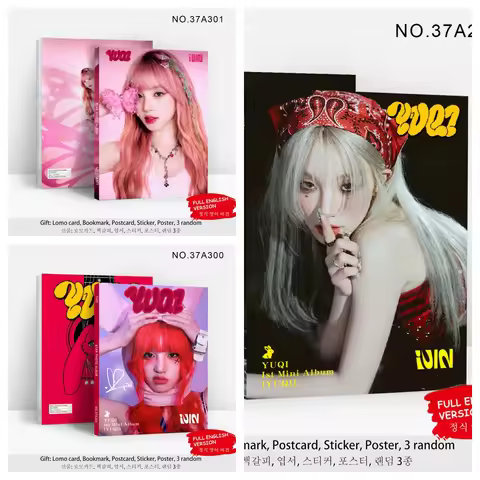 In Stock GIDLE Member YUQI Surrounding Brochure Album High Definition Color Printing Art Collection 