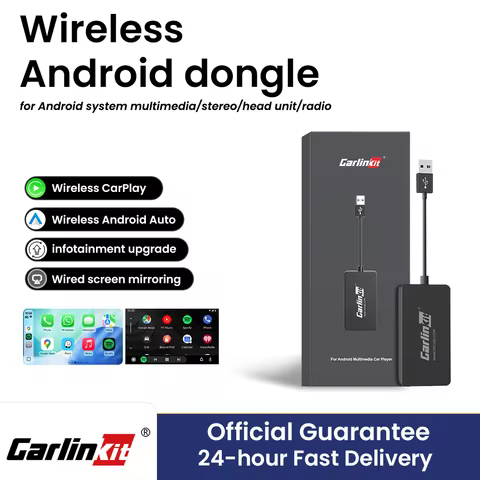 CarlinKit Carplay Android Auto Wireless Dongle Screen Mirroring Adpter for Android Car Radio Head Un