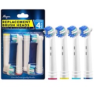 Alayna Best Replacement Brush Heads for Oral B Braun- 4 Floss Replaceable Electric Toothbrush Head C
