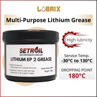 LUBRIX Setroil Lithium Grease EP 2 Grease Bearing Grease Minyak Grease Gris Bearing Bicycle Grease H