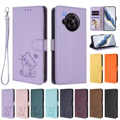 For Sharp Aquos Wish 5 4 Leather Phone Case on for Funda Sharp Aquos R10 R9 Pro R7 R6 R6G R3 R2 R1 R