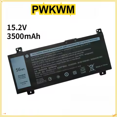 PWKWM 15.2V Laptop Battery for Dell 14-7466 7467 7000 M6WKR 63k70 4ICP3/40/72