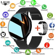 LIGE Smart Watch Men Bluetooth Call Voice Sports Calories Healthy Weather Waterproof Smartwatch Women Android IOS  + Box