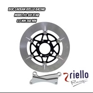Disc Disc H2 six star riello 3.5 mm 260 mm BEAT Vario 125/150 LED old New v160 cbs AM88