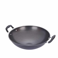 38CM-47CM Healty Non-Coating Non-Stick Honey Comb Wok Double Handle Honey Comb Wok Frying Wok
