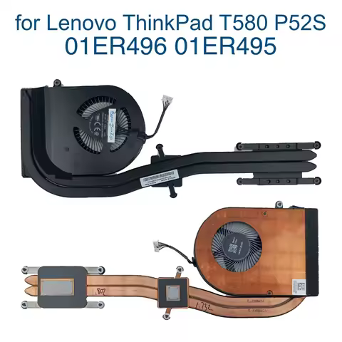 CPU Cooler Fan Heatsink for Lenovo Thinkpad T580 P52S 20L9 20LB 20LC SWG Laptop Thermal Module 01ER4