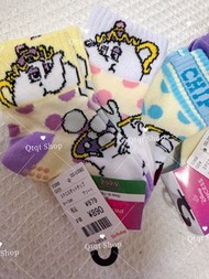 現貨⚡️日本美女與野獸茶煲太太兒童迪士尼襪一pack3對