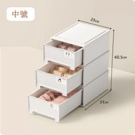 多桶儲物櫃 分層抽屜 內衣收納分類 床頭櫃【(麥纖維)中號三件套(內衣+內褲+襪子)】