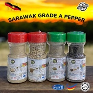 Sarawak Grade A Black Pepper & White Pepper (Whole & Powdered) - 100% Pure/Lada Hitam & Lada Putih (