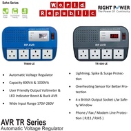 RIGHT POWER AVR 800VA (TR800-LE) / 1000VA (TR1000-LE) UPS AUTOMATIC VOLTAGE REGULATOR WITH 4 BRITISH