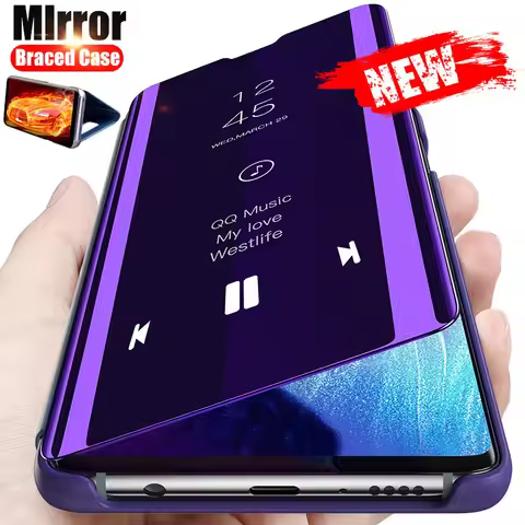 Smart Mirror Flip Case For Samsung Galaxy A53 A13 A52 A73 A33 A51 A12 A21s A50 A70 A32 A22 A71 A72 A