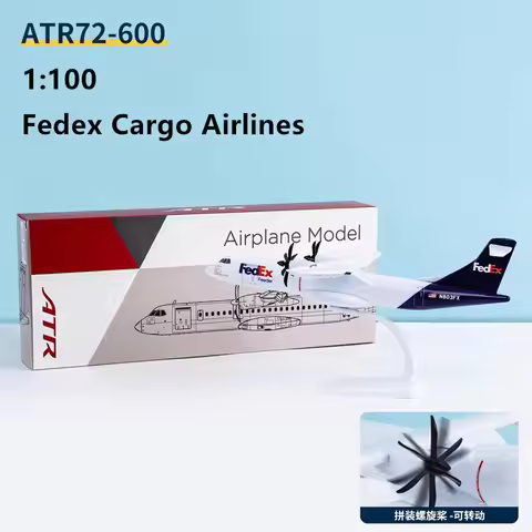 1:100 Model LOT E195/QANTAS FK-100/New Zealand DASH- Q300/KLM Fokker/ATR72-600/Portugal Aircraft Col