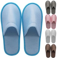 1 Pair Simple Slippers for Men Women Hotel Travel Spa Portable Cloth Household Slippers Flip Flop Slipper