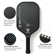 Gearbox GX2 Power Elongated 16mm Pickleball Paddle | SST 2.0 CarbonRibCore | 3K Woven Raw Carbon | T