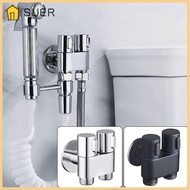 SUER Toilet Angle Valve Toilet Accessories Spray  G1/2 3 Way Toilet Bidet