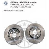 fiat Punto 188 Grande Punto Front brake disc x2