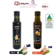 Q Baby Market Premium New Zealand 20+ Avocado Oil (250ml), Premium Australia 600+ Walnut Oil (250ml)