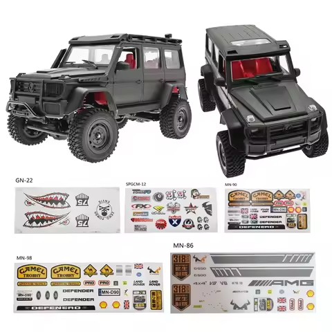 For MN D90 MN98 MN99S MN86 WPL C14 C24 C24-1 B14 B24 B16 B36 1/12 1/16 RC Car Body Sticker DIY Acces