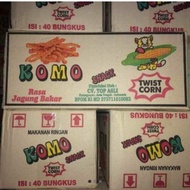 TERBARU CIKI KOMO SNACK RASA JAGUNG BAKAR 1 DUS ISI 40 BUNGKUS