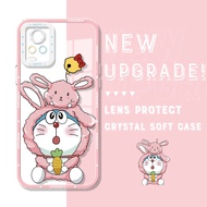 เคส Hontinga สำหรับ VIVO V30E 5G V27 Pro V27E V25 Pro V25E V23 V23E 5G V20 2021 SE เคสใสอนิเมะโดราเอ