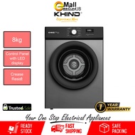 Khind Vented Tumble Clothes Dryer (8kg) CD819 | Venting Dryer | Pengering Pakaian