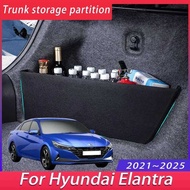 A For Hyundai Elantra Avante Cn7 2021~2025 Car Upgrade Trunk Partition Multifunction Storage Box Aut