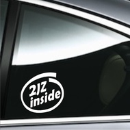 2JZ Inside Sticker for Car Motorcycle Laptop
