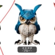 藍色貓頭鷹blue horned Owl大鵰鴞扭蛋一個bandai premium art in gashapon 800 yen 系列 松岡 Matsuoka Michihiro作品 全新