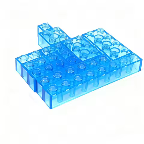 MOC 3001 3003 3004 3005 3008 3009 3010 2456 Transparent Base Bricks Toys Building Blocks House Wall 