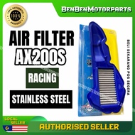 QJ AX200S AX200 RACING AIR FILTER AIR CLEANER STAINLESS STEEL ORIGINAL HIGH QUALITY