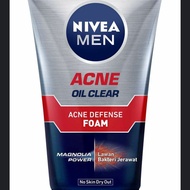 NIVEA MEN Personal Care Men Acne Oil Clear Acne Defense Foam - 100 ml / nivea men/ nivea original / 