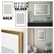 SILVERHOJDEN Photo Frame Picture Frame / 50 x 70 cm 20R PLUS | 61 X 91 CM | Gold Frame Silver Frame 