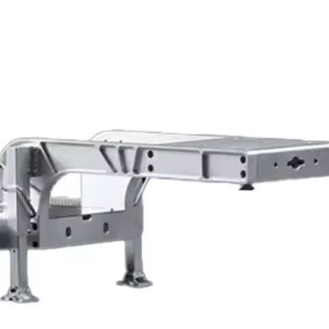 1/14 DoubleE Metal 2 Axels Low Trailer Flatbed E012 001 for Remote Control Tractor Truck E113 RC Lor