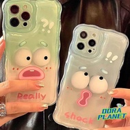 Cute and Funny FacePhone Case Compatible for IPhone 11 12 13 14 15 Pro Max 7plus 8plus XR X XS MAX SE2020 Latest Personalized Drop-Proof Wave Edge Protective Case Cartoon