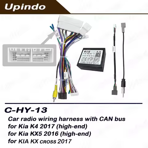 Car Android Radio Wiring Harness CAN Bus Adapter Stereo Head Unit For Hyundai Kia KIA KX5 KX CROSS K