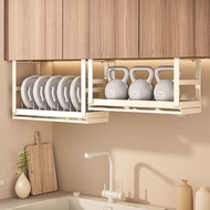 Punch-Free Kitchen Household Wall Cupboard Storage Rack Bowl Dish Draining Storage Rack Hanging Wall